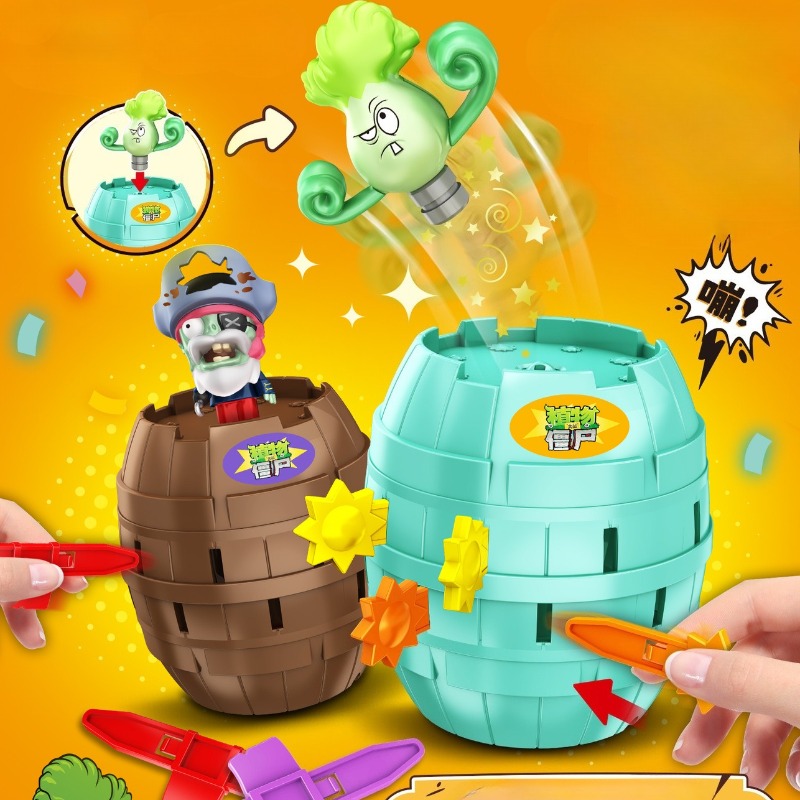 Plant Parent Vs - Brandneues Plants Vs. Zombies Piratenfass-Scherzartikel Stressabbau-Spielzeug