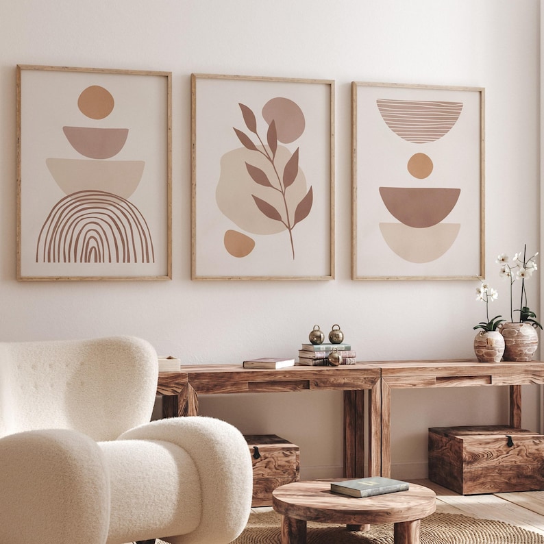 Plant Parenting - 1/3 Stück Bohemian Neutral Beige Abstrakte